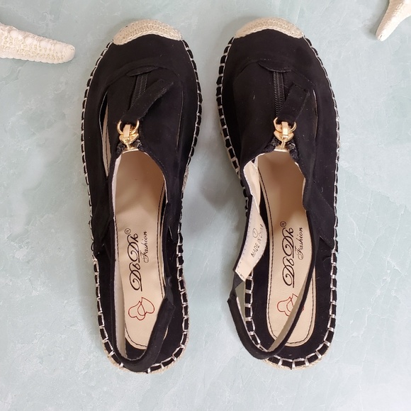 NEW Black Darlina Sling-back Espadrille - Picture 5 of 6